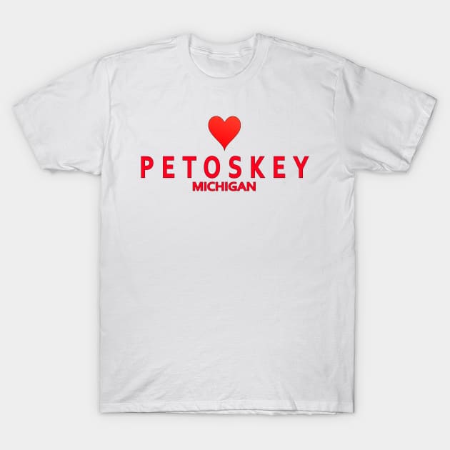 Petoskey Michigan T-Shirt by SeattleDesignCompany